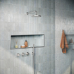 Hotbath archie ensemble de douche encastré thermostatique avec 2 vannes d'arrêt acier inoxydable SW678200