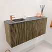 Mondiaz JOYA-DLUX 90cm meuble de salle de bains - couleur Dusk - Vasque FAYE position Gauche 1 trou de robinet couleur Sombra. SW1426140