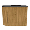 Mondiaz JOYA 51.6cm toiletmeubel - ronding links kleur Oak - Wastafel FAYE positie Rechts 1 kraangat kleur Urban. SW1421266