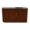 Mondiaz JOYA-DLUX 71.6cm toiletmeubel - ronding links kleur Ruby - Wastafel FAYE positie Rechts Zonder kraangat kleur Lava. SW1423637