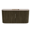 Mondiaz JOYA-DLUX Meuble de salle de bains 83.2cm - arrondis gauche et droite couleur Shadow - Vasque FAYE position Milieu Sans trou de robinet couleur Saba SW1425157