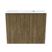 Mondiaz JOYA 50cm meuble de toilette - couleur Dusk - Vasque FAYE position Milieu Sans trou de robinet couleur Talc SW1421577