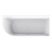 Wiesbaden Zenn baignoire d'angle droite 170 x 75 cm acrylique brillant blanc avec bonde brillant blanc SW1158950