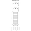 Plieger Florian Nxt M designradiator enkel horizontaal met middenaansluiting 1216x500mm 646W wit 7255395