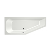 Xenz Lagoon Hoekbad - 170x75x48 - afvoer Midden - Links - Compact - acryl - wit mat SW102970