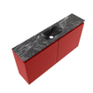 MONDIAZ TURE-DLUX Meuble toilette - 100cm - Fire - EDEN - vasque Lava - position centrale - sans trou de robinet SW1103794