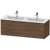 Duravit D-neo Meuble sous vasque 128x46.2x44cm 2 tiroirs Noisette (foncé) mat SW640898