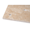 Saniclass Travertine Topblad - 120x46cm - 2 kraangaten - 2 sifon-uitsparingen - gemeleerd natuursteen SW1242432
