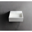 Ideavit Solidcube Fontein 30x30x10cm vierkant 0 kraangaten 1 wasbak Solid surface wit SW85922