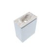 MONDIAZ TURE-DLUX Meuble toilette - 40cm - Clay - EDEN - vasque Glace - position centrale - sans trou de robinet SW1103258