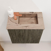 Mondiaz JOYA-DLUX Meuble WC - 40cm - couleur Shadow - Lavabo FAYE position Droite 1 trou de robinet couleur Arena SW1424781