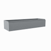 Mondiaz FOGE wastafelonderkast - 130x41x25cm - 1 lade - uitsparing links - softclose - Plata SW1015464