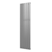 Plieger Cavallino Retto designradiator verticaal enkel middenaansluiting 1800x450mm 910W zilver metallic 7252975