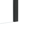 Fortifura Galeria Porte de douche - 100x200cm - charnières - poignée - plat - verre de sécurité Verre dépoli - Gunmetal SW1122641