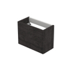 INK Versus Fonteinkast - 36x18x27cm - 1 deur - greeploos of tbv grepen - links- en rechtsdraaiend - MFC - Houtskool eiken SW352388