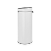 Brabantia Touch Bin Afvalemmer - 30 liter - kunststof binnenemmer - wit SW1117309