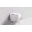 Adema Salina 2.0 WC mural - Sans rebord de chasse - 48.5 cm - Abattant à fermeture douce - Blanc brillant SW1247815