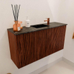 Mondiaz JOYA-DLUX 80cm toiletmeubel - kleur Ruby - Wastafel FAYE positie Midden 1 kraangat kleur Lava. SW1423607