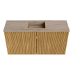Mondiaz JOYA-DLUX 80cm meuble de salle de bains - couleur Oak - Vasque FAYE position Milieu 1 trou de robinet couleur Saba. SW1424177