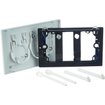 Geberit Sigma20 bedieningsplaat - 2-toets spoeling - ronde knoppen - wit/glanschr./wit SW53743