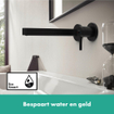 Hansgrohe Finoris ensemble de finition pour mitigeur de lavabo encastré 1- levier noir mat SW651252