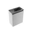 MONDIAZ TURE-DLUX Meuble de toilettes 40 cm Plata. Lavabo EDEN Lava position droite. Avec 1 trou de robinet. SW1103952