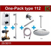 Wiesbaden one-pack inbouwthermostaatset type 112 CHR (30cm) SW62594