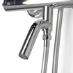 Xellanz Caralda Eco thermostatische badmengkraan met regendoucheset opbouw chroom SHOWROOMMODEL SHOW25956
