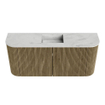 Mondiaz JOYA-DLUX 93.2cm toiletmeubel - ronding links en rechts kleur Dusk - Wastafel FAYE positie Midden 1 kraangat kleur Opalo. SW1423349
