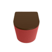MONDIAZ LAVIE WC suspendu - 36x53cm - sans bride - Rust (marron) - softclose - quick-release - abattant WC - Fire (rouge) SW1208699