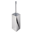Geesa Modern Art Brosse de WC avec support Chrome (tête de brosse blanche) 0650151