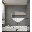 Saniclass Organic Miroir Sim - 120x80cm - éclairage - chauffe-miroir - horizontal/vertical - organique SW1225232