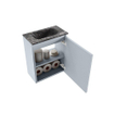 MONDIAZ TURE-DLUX Meuble de toilettes 40 cm Clay. Lavabo EDEN Lava position milieu. Sans trou de robinet. SW1103710