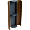 MONDIAZ KURVE Colonne de salle de bains 160cm couleur Walnut avec 4 portes SW1122544