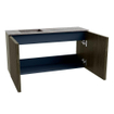 Mondiaz JOYA-DLUX 80cm toiletmeubel - kleur Shadow - Wastafel FAYE positie Links Zonder kraangat kleur Oza. SW1425040