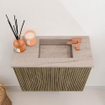 Mondiaz JOYA-DLUX Meuble de toilette 50cm - couleur Dusk - Vasque FAYE position Droite 1 trou de robinet couleur Saba. SW1426040