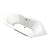 Xenz Antilla Hoekbad - 190x80x48 - afvoer Midden - acryl - wit SW103035