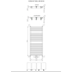 Plieger Florian Nxt M designradiator enkel horizontaal met middenaansluiting 1406x600mm 881W mat wit 7255189