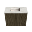 Mondiaz JOYA-DLUX Meuble de toilette 50cm - couleur Shadow - Vasque FAYE position Gauche Sans trou de robinet couleur Ostra. SW1422989