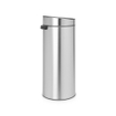 Brabantia Touch Bin Afvalemmer - 30 liter - kunststof binnenemmer - matt Steel SW1117316
