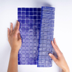 La Mosaic Factory Amsterdam carreau mosaïque - 32,2x32,2cm - carrelage mural et de sol - Carré - Verre Cobalt Blue Mat SW62094