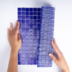 The Mosaic Factory Amsterdam carrelage mosaïque 32.2x32.2cm pour mur et sol intérieur et extérieur carré verre bleu de cobalt SW62094