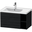 Duravit D-Neo wastafel met wondergliss 80x48x17cm 1 kraangat rechthoek Keramiek Wit SW640481