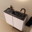 MONDIAZ TURE-DLUX Meuble de toilettes 60cm Rosee. Lavabo EDEN Lava position droite. Avec 1 trou de robinet. SW1103965