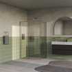 BRAUER Stellar Cabine de douche - 120x80x200cm - porte battante - traitement verre - réversible - verre clair - Inox brossé PVD SW1418016