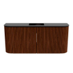 Mondiaz JOYA 93.2cm toiletmeubel - ronding links en rechts kleur Ruby - Wastafel FAYE positie Midden 1 kraangat kleur Urban. SW1421866