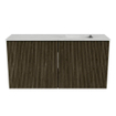 Mondiaz JOYA-DLUX 80cm toiletmeubel - kleur Shadow - Wastafel FAYE positie Rechts 1 kraangat kleur Opalo. SW1422910