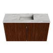 Mondiaz JOYA-DLUX Meuble de salle de bains 70cm - couleur Ruby - Vasque FAYE position Milieu Sans trou de robinet couleur Glace. SW1423559