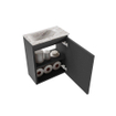 MONDIAZ TURE-DLUX Meuble de toilettes 40 cm Dark Grey. Lavabo EDEN Glace position à gauche. Avec 1 trou de robinet. SW1105174