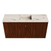 Mondiaz JOYA-DLUX Meuble de toilette 80cm - couleur Ruby - Vasque FAYE position Milieu 1 trou de robinet couleur Nata SW1425460